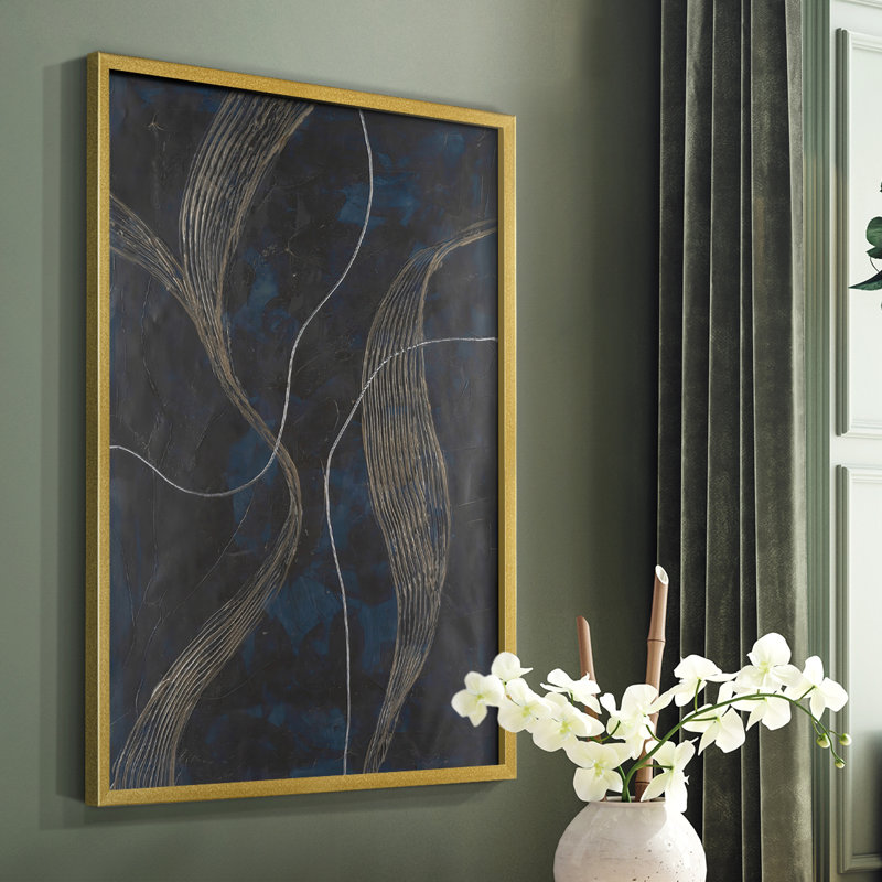 «Laminar Flow II», reproduction encadrée - bois massif, H 28 po x l 22 po