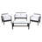 Cabbar 4 - Person Patio Conversation Set with Cushions-702438462