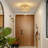 Aleiah Rattan Flush Mount