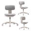 Chaise de bureau ergonomique sans accoudoirs avec hauteur réglable et roulettes lisses-1462736035