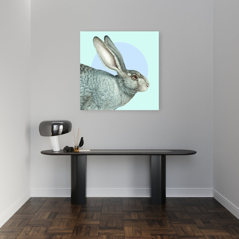 Reproduction d'art mural gris, 32" H x 32" W