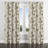 Country Farmhouse Curtains for bedroom - Black Azaylea Grommet Curtain - 1 Panel-290260495-290260489