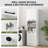 Costway 75" Bathroom Storage Cabinet With 4 Doors & 2 Open Compartments Freestanding-288708288