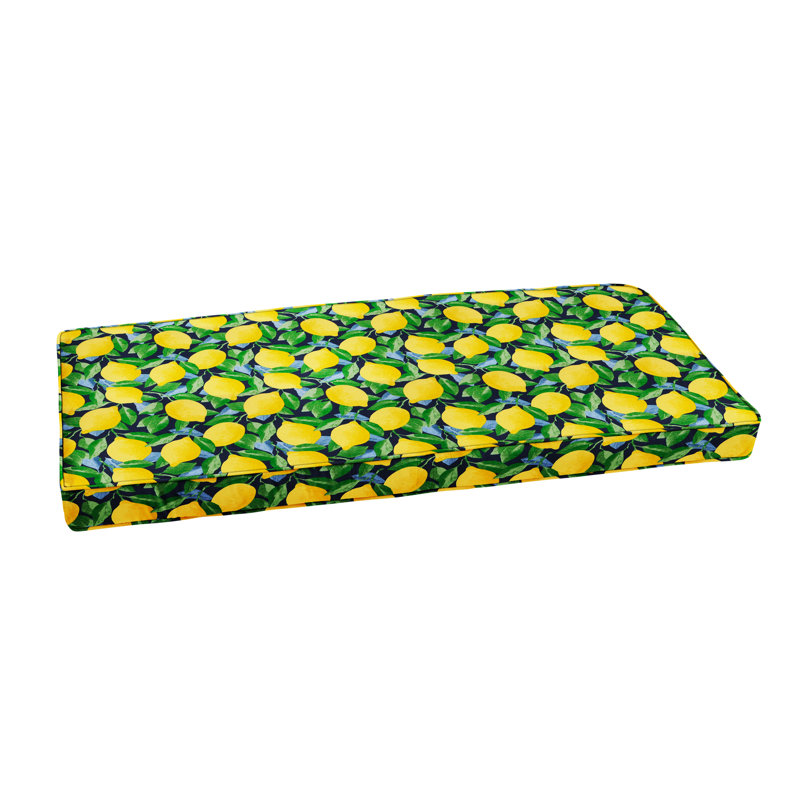 Outdoor Bench Seat Cushion, 2" H x 17" W x 48" D