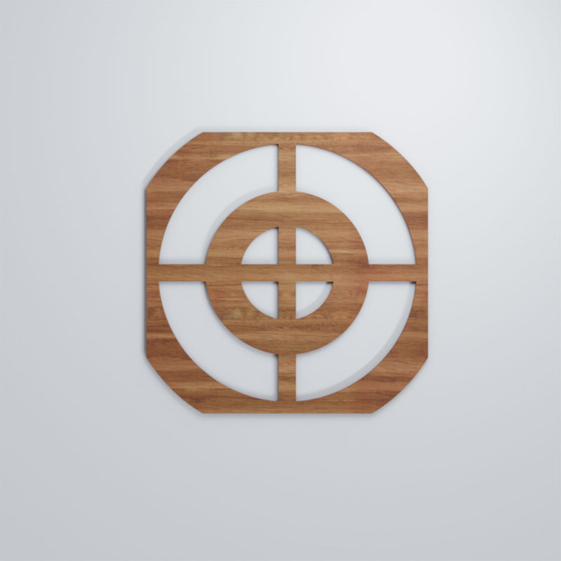 Panneaux muraux décoratifs en bois Sullivan, Noyer, H 11 3/8 po x l 11 3/8 po x P 1/4 po