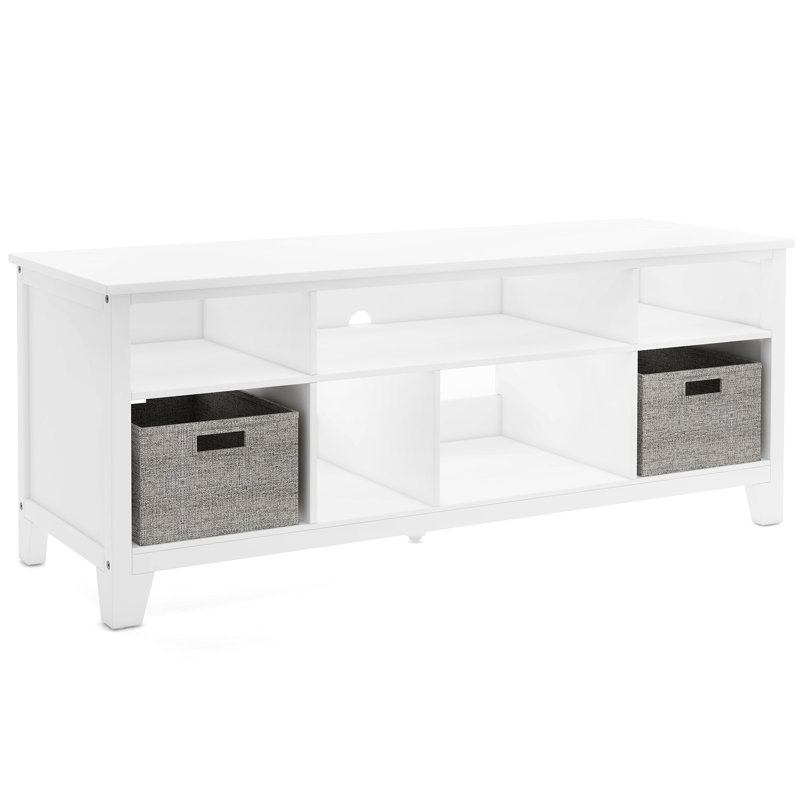 Martha Stewart Living and Learning Media Console and Bookcase, White