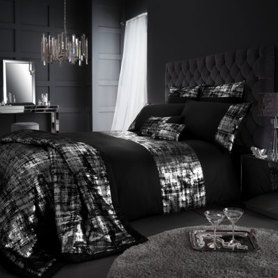 Polyester Solid Colour Duvet Cover with Pillowcases