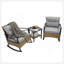 Ensemble de chaises berçantes 3 pièces-1602457101