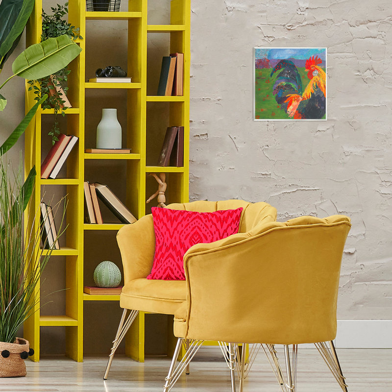 «Expressive Farm Rooster» par Violet Davenport