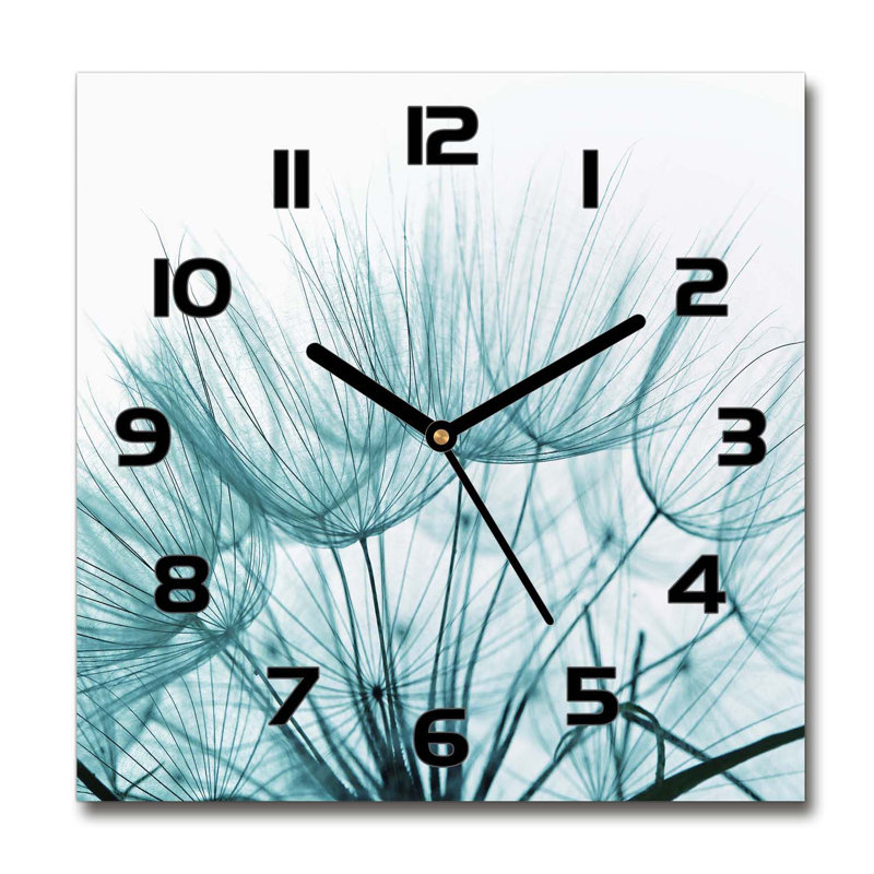 Heidbreder Glass Wall Clock, Black
