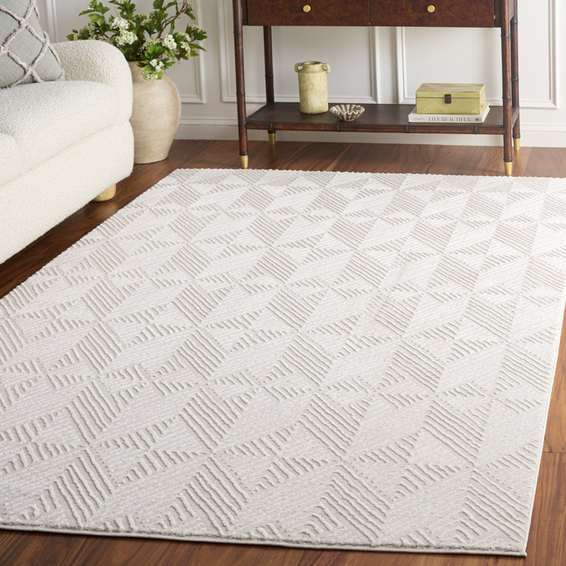 Lashad Performance Geometric Rug, Rectangle 5'3" x 7'7"