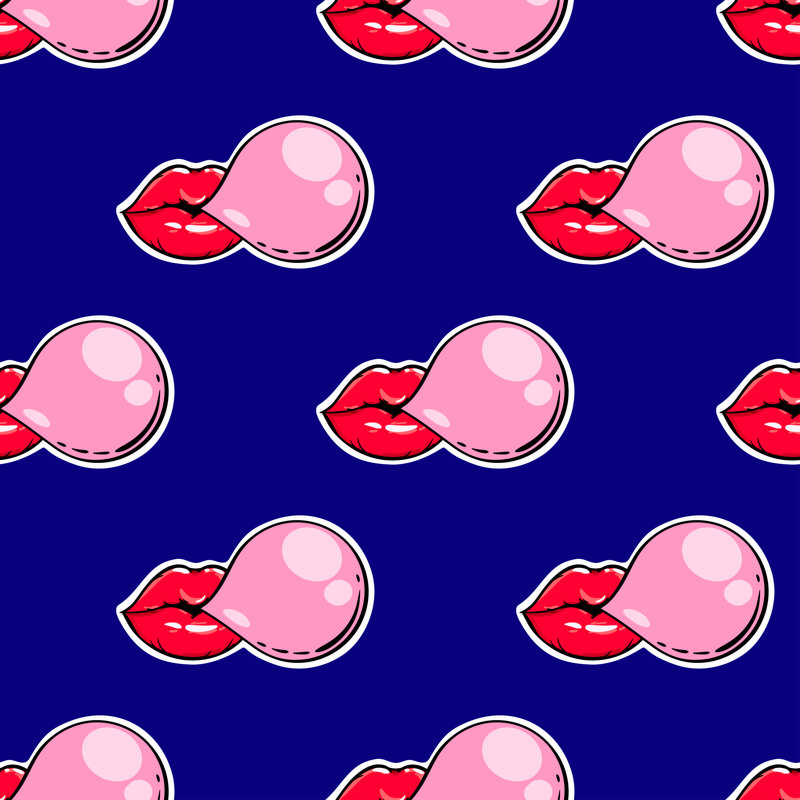 Minimalist Background Seamless Pattern With Simple Shape, 122cm H x 122cm W x 3.8cm D