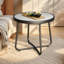 Ebern Round Outdoor Side Table-871464995