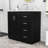 Bathroom Vanity with Ceramic Sink, 3 Drawers and Soft-Closing Doors Cabinet-759088561