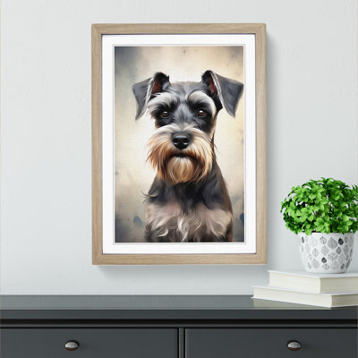 Schnauzer Digital Art - Framed Print