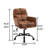 Modern Upholstered Office Chair with Adjustable Height, PU Leather Swivel Desk Chair for Home Office, Bedroom or Vanity-2027666736-2027666743