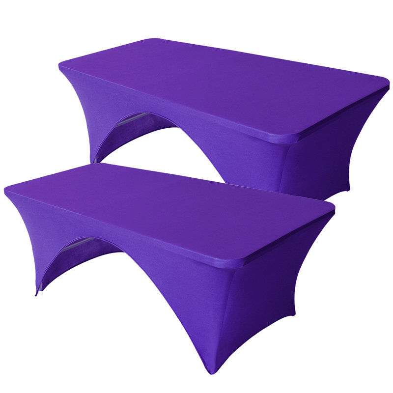 Housses pour table pliante rectangulaire Eider & Ivory ™, 2, Mauve, 72 po x 30 po