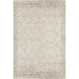 One-of-a-Kind Moroccan Geometric Hand-Knotted 12' x 15' Wool Ivory Area Rug
