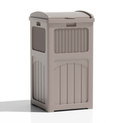 35 Gallon Outdoor Manual Lift Trash Hideaway Container