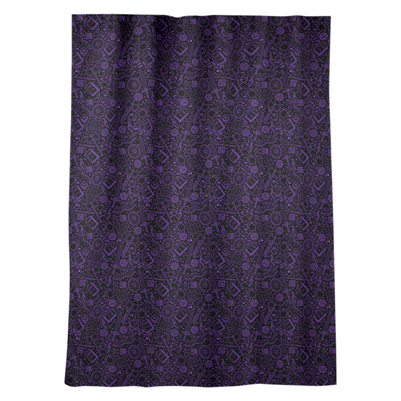 Panneau de rideau simple occultant et isolant avec passe-tringle rpg window Avicia, Noir / mauve