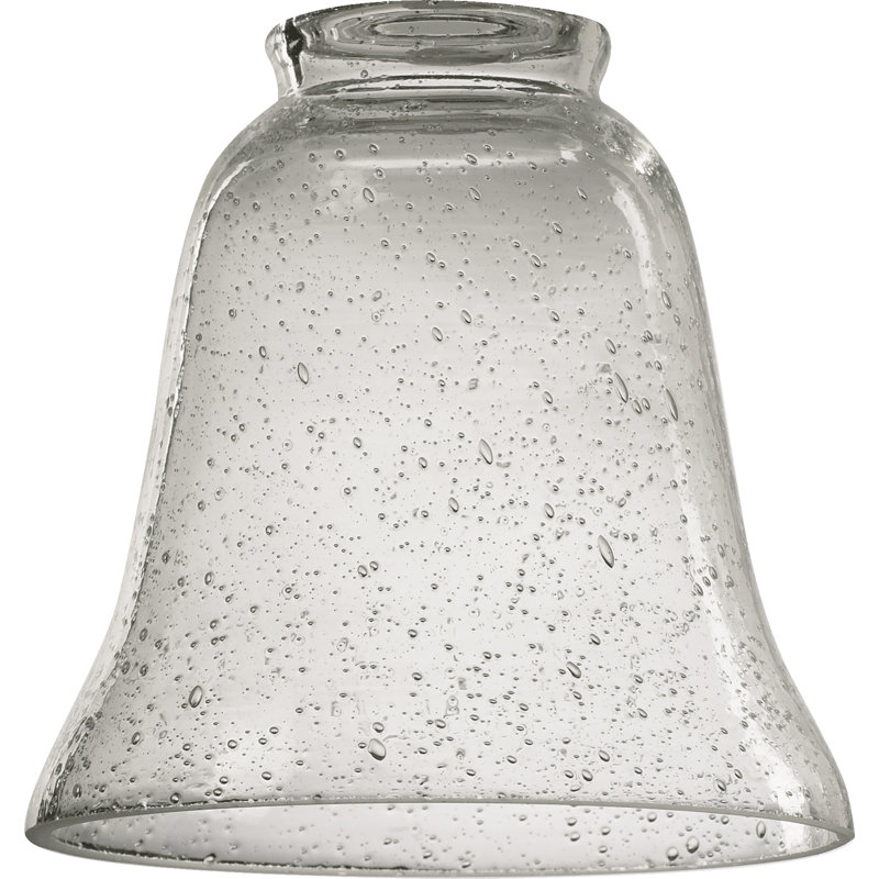 5.25'' H x 5'' W Glass Bell Pendant Shade