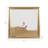47X47 Hand Painted Swing Set, Gold/White