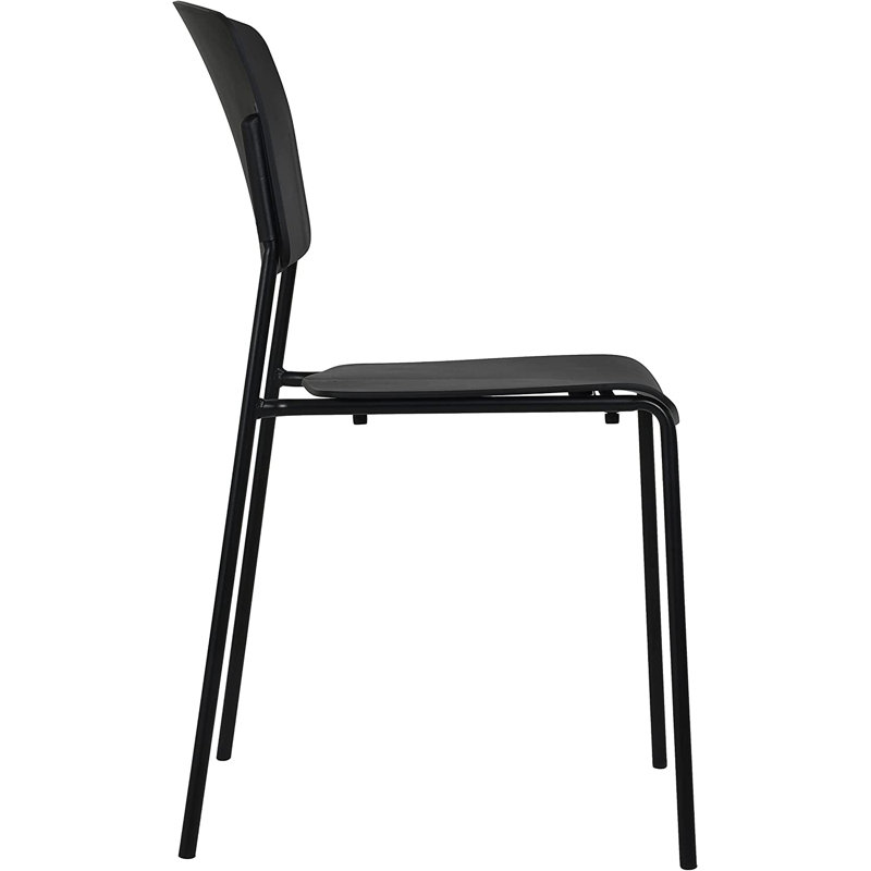 Chaise de terrasse empilable Isbella, Noir