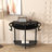 Half Moon Design End Table, Indoor Table, Semi-Circle Entryway Console Table With Storage