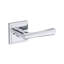 Wyndcliff Privacy Lever with Stepped Square Rose in Polished Chrome-531249394