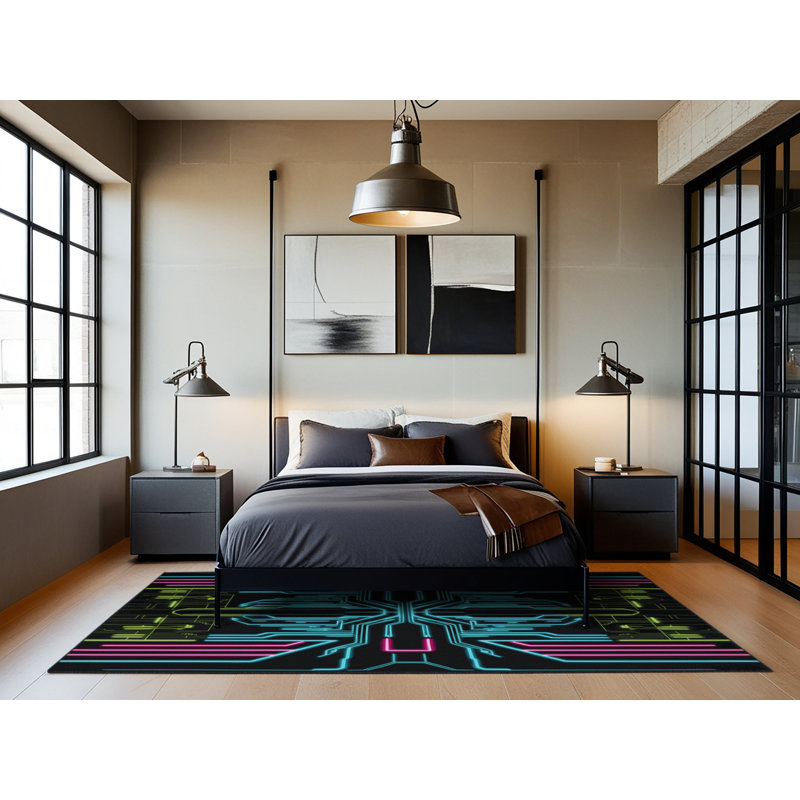 Spectrum Flight Rug, Square 8'