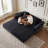 70" Convertible Sleeper Bed, Compression Sectional Couch for Living Room-1566472116