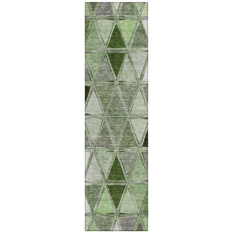 Wigburg Washable Geometric Indoor / Outdoor Rug