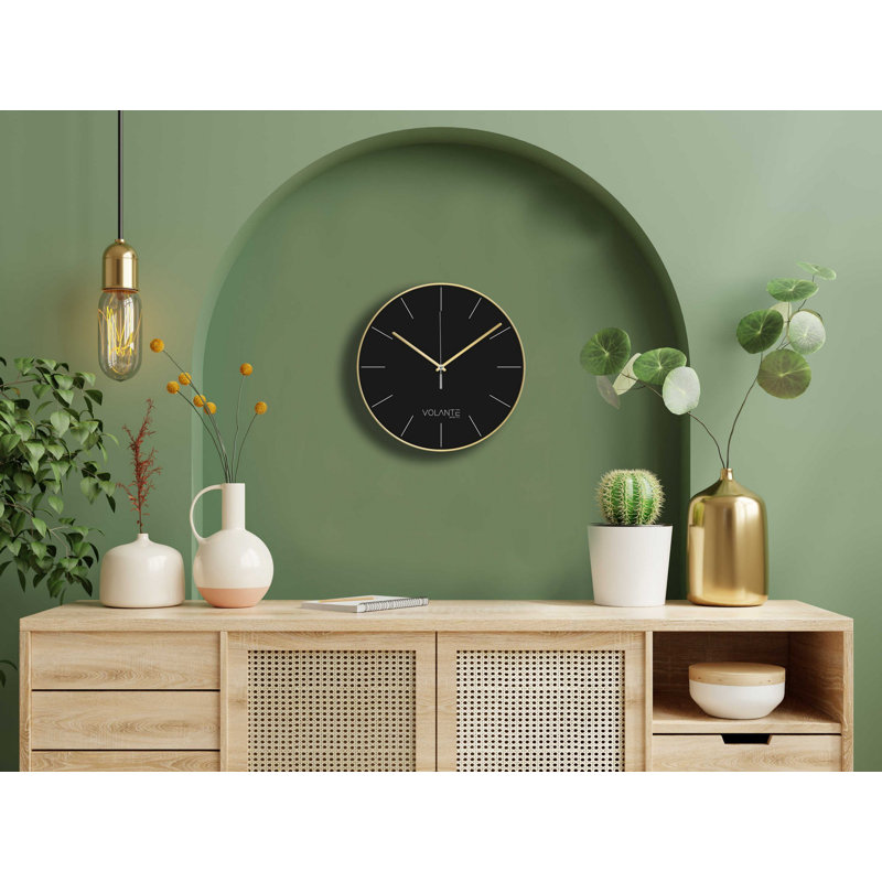 Amati Wall Clock, Gold