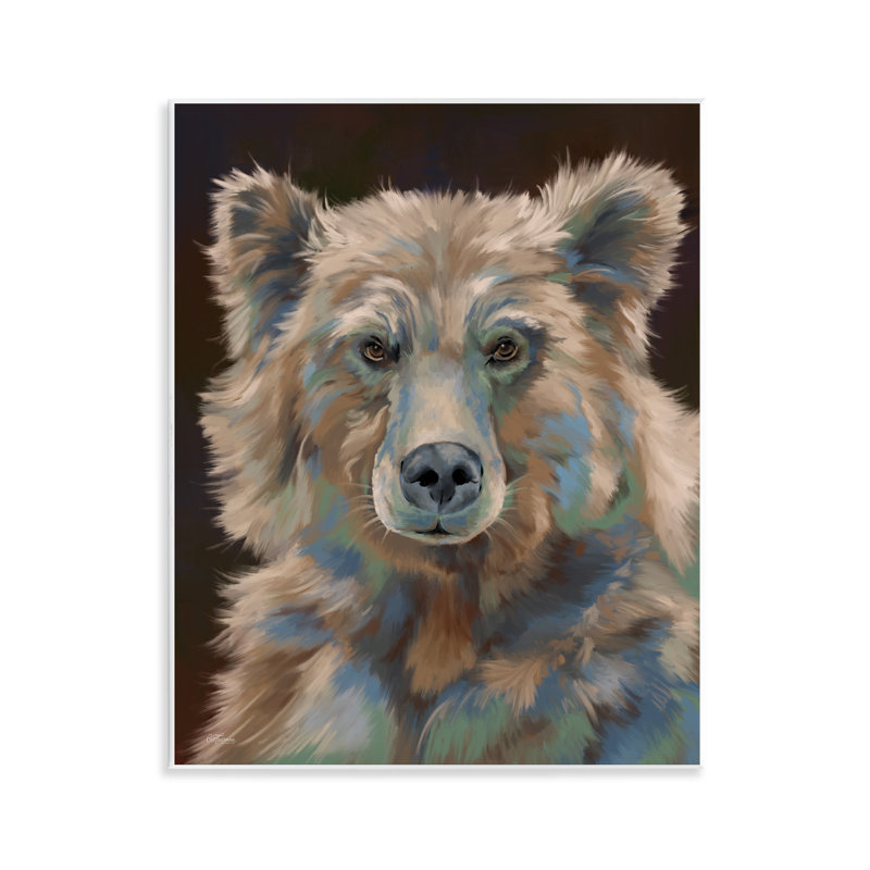 «Fluffy Bear Portrait» par Cat Thurman Designs