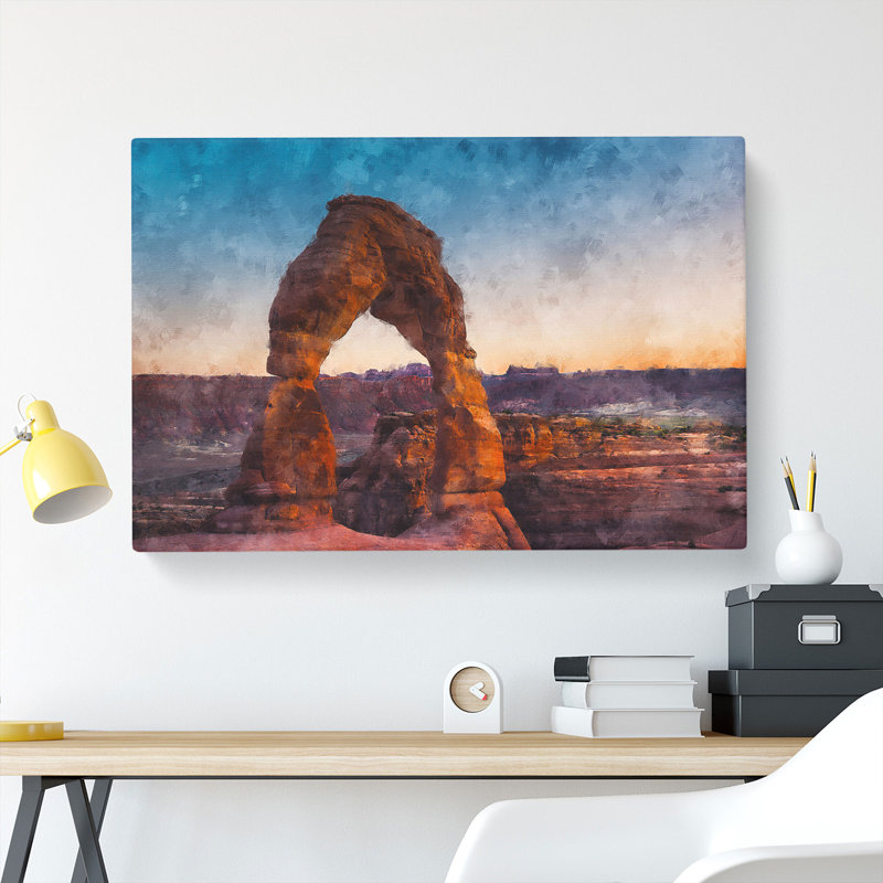 The Stone Arch In Uah - Wrapped Canvas, 35cm H x 50cm W x 3cm D