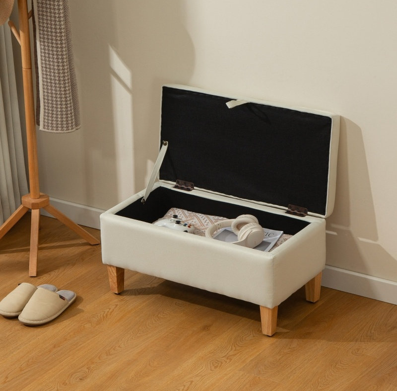 Storage Bench, Beige