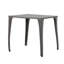 Outdoor Cast Aluminum Side Table With Intricate Grillwork Top And Lightweight Sturdy Design For Patio Or Poolside Use.