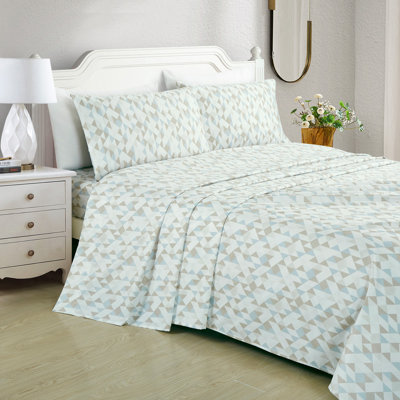 Lodge Geometric Printed Microfiber Sheet Set