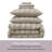 Bed in a Bag Seersucker Diamond Stitch 7 Piece Comforter Set-124623653-124871278