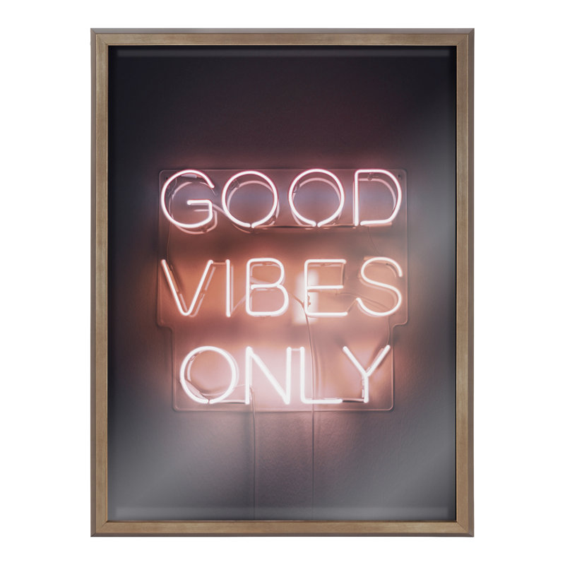 " Good Vibes Only Neon Sign " by The Creative Bunch Studio