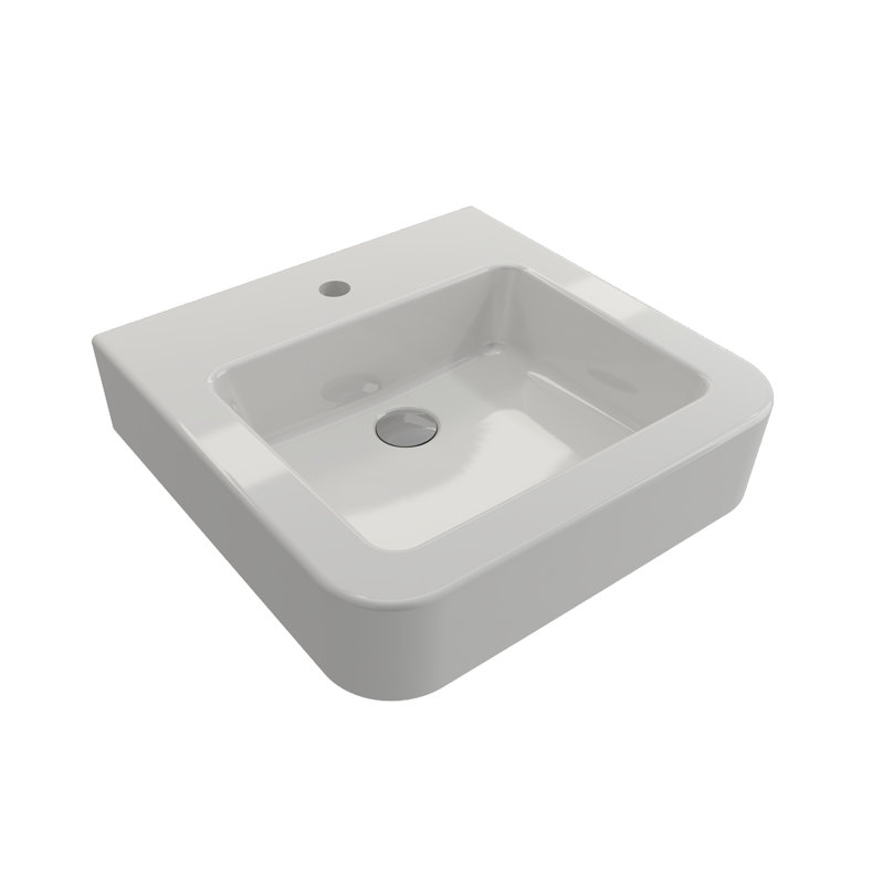 Parma 19.69'' L Bathroom Sink, White