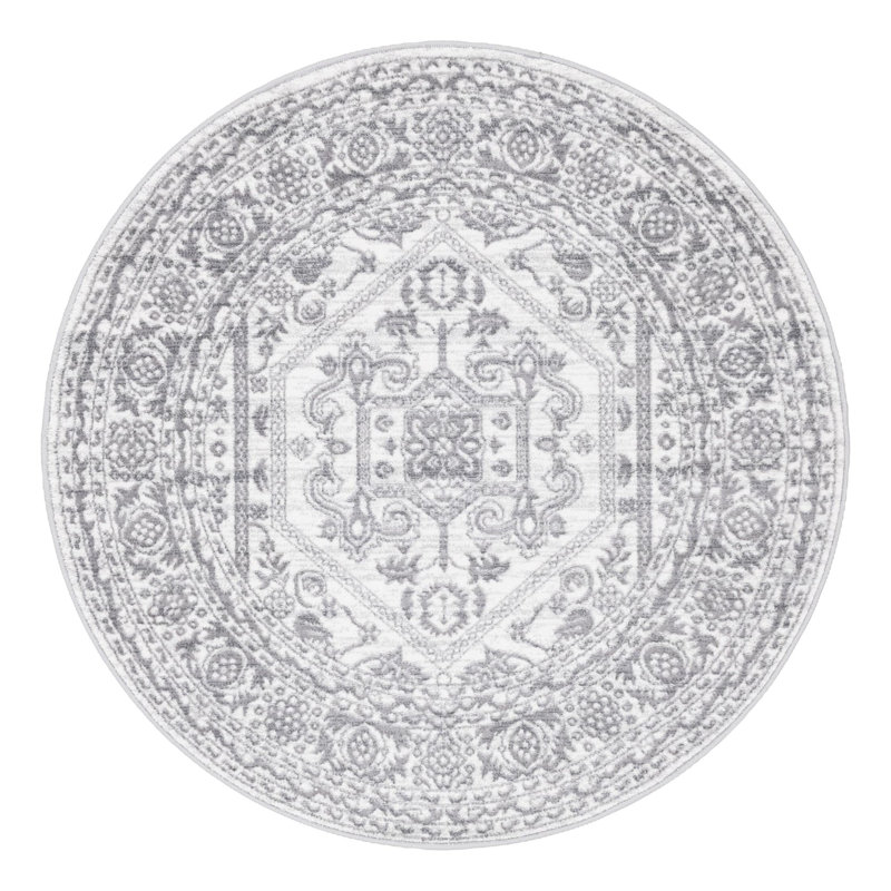 Teisuke Oriental Indoor Rug, Round 5'