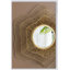 Miroir mural en métal D27 x 2,4 po, décoration murale pour salle de bain