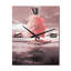 Horloge murale surdimensionnée, arbre majestueux en rose délicat-1850314671