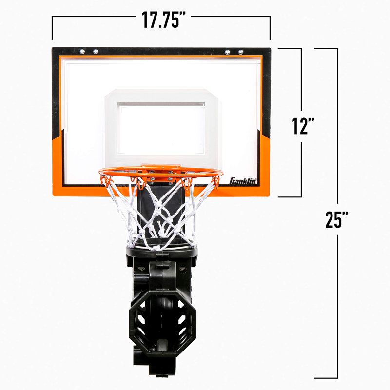 Portable Over-the-Door Basketball Hoop with Ball Return