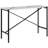 Rectangular Console Table With Faux Marble Top And Blackened Bronze Metal Frame