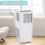 Climatiseur portatif 2 PCS 8 000 BTU, refroidissement 3-en-1, déshumidificateur et ventilateur, fonctionnement silencieux, minuterie 24H, mode veille, télécommande et ensemble de fenêtre, refroidit jusqu'à 350 pieds carrés