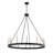 Casimir 40" W 12-Light Metal Wagon Wheel Chandelier