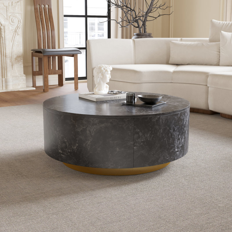 Table basse Fiorita, Gris foncé