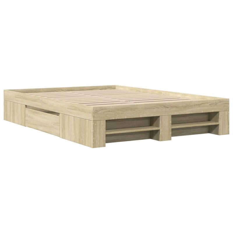 Storage Bed, Sonoma Oak, Double (4'6)
